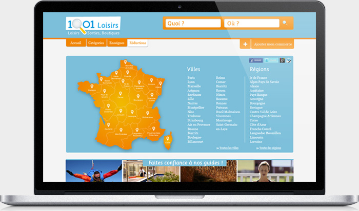 Webdesign 1001 Loisirs.com