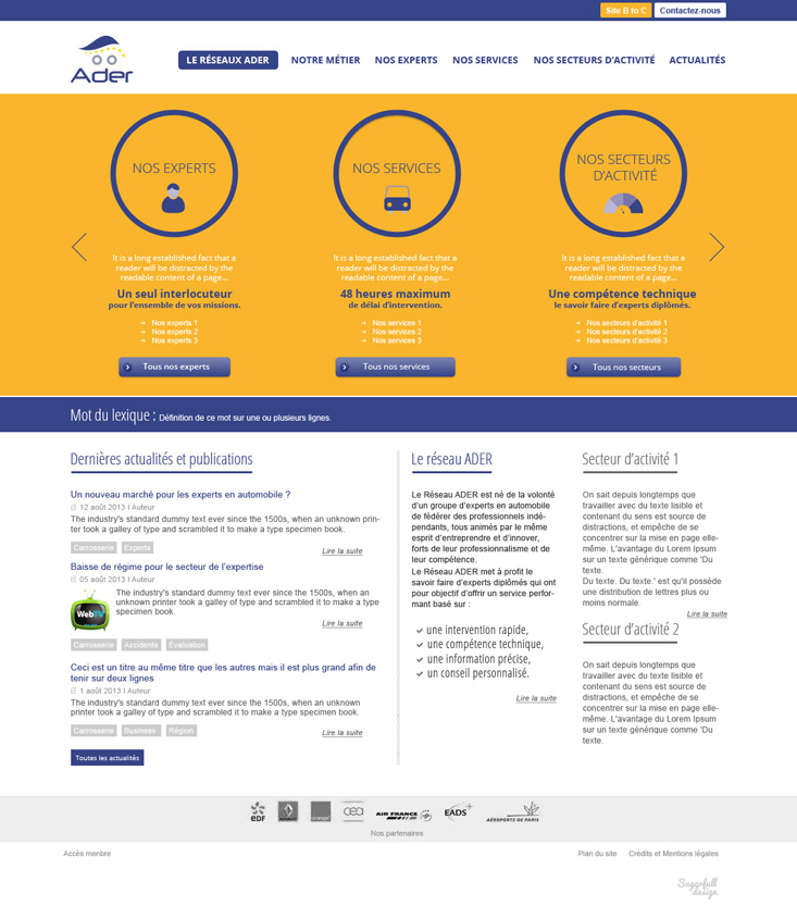 Webdesign Réseau Ader