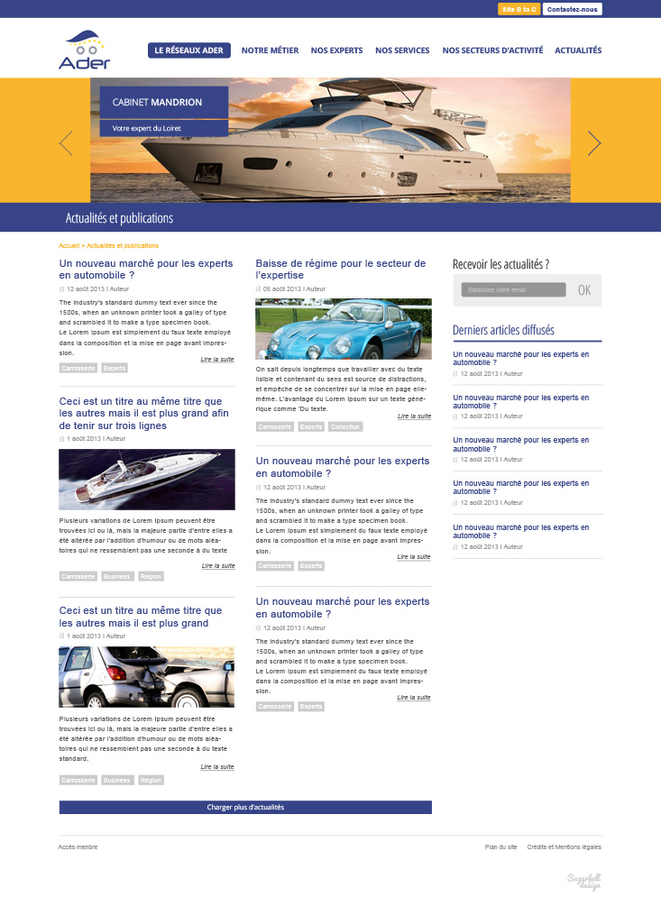 Webdesign Réseau Ader