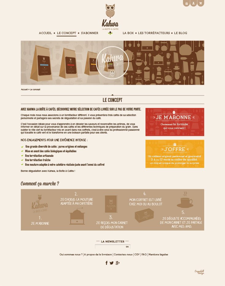 Kahwa la boîte à café