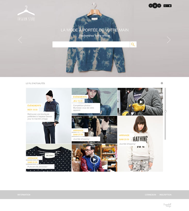 Création site fashion